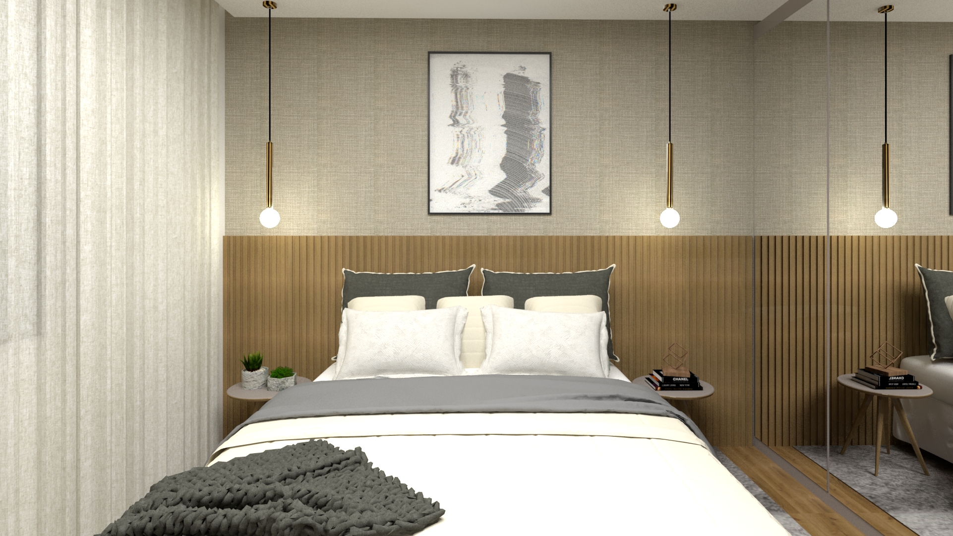 Projeto LD - Quarto Casal 8 - Jordana Melo Arquitetura