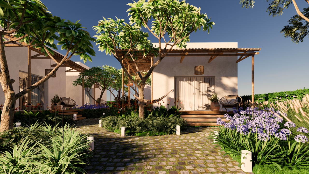 Projeto Bangalôs de Praia - Porto Seguro 2 - Jordana Melo Arquitetura