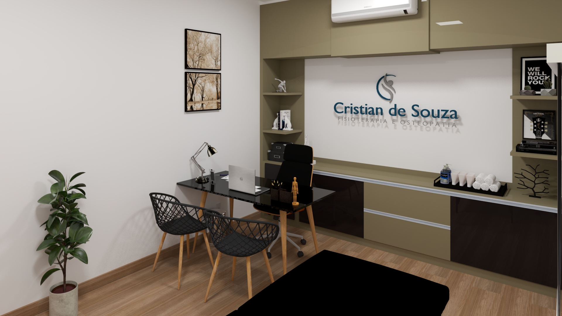 Projeto Consultório Fisioterapia CS 2 - Jordana Melo Arquitetura